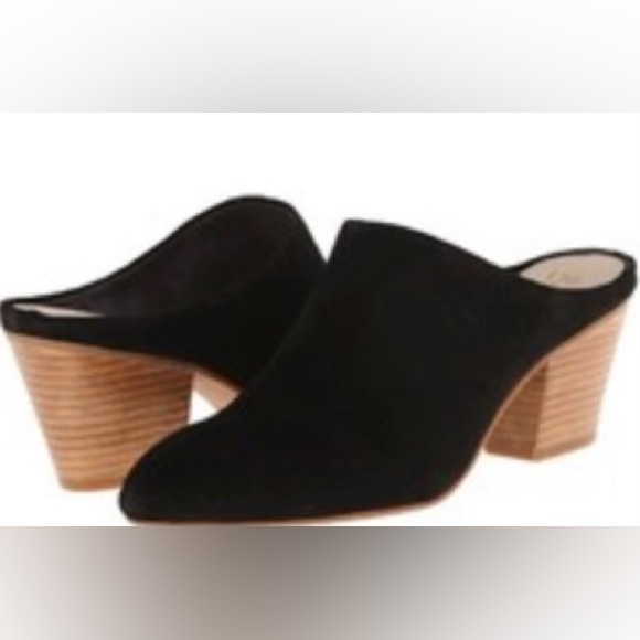 Seychelles- Black Suede Mules 8 - Picture 1 of 4